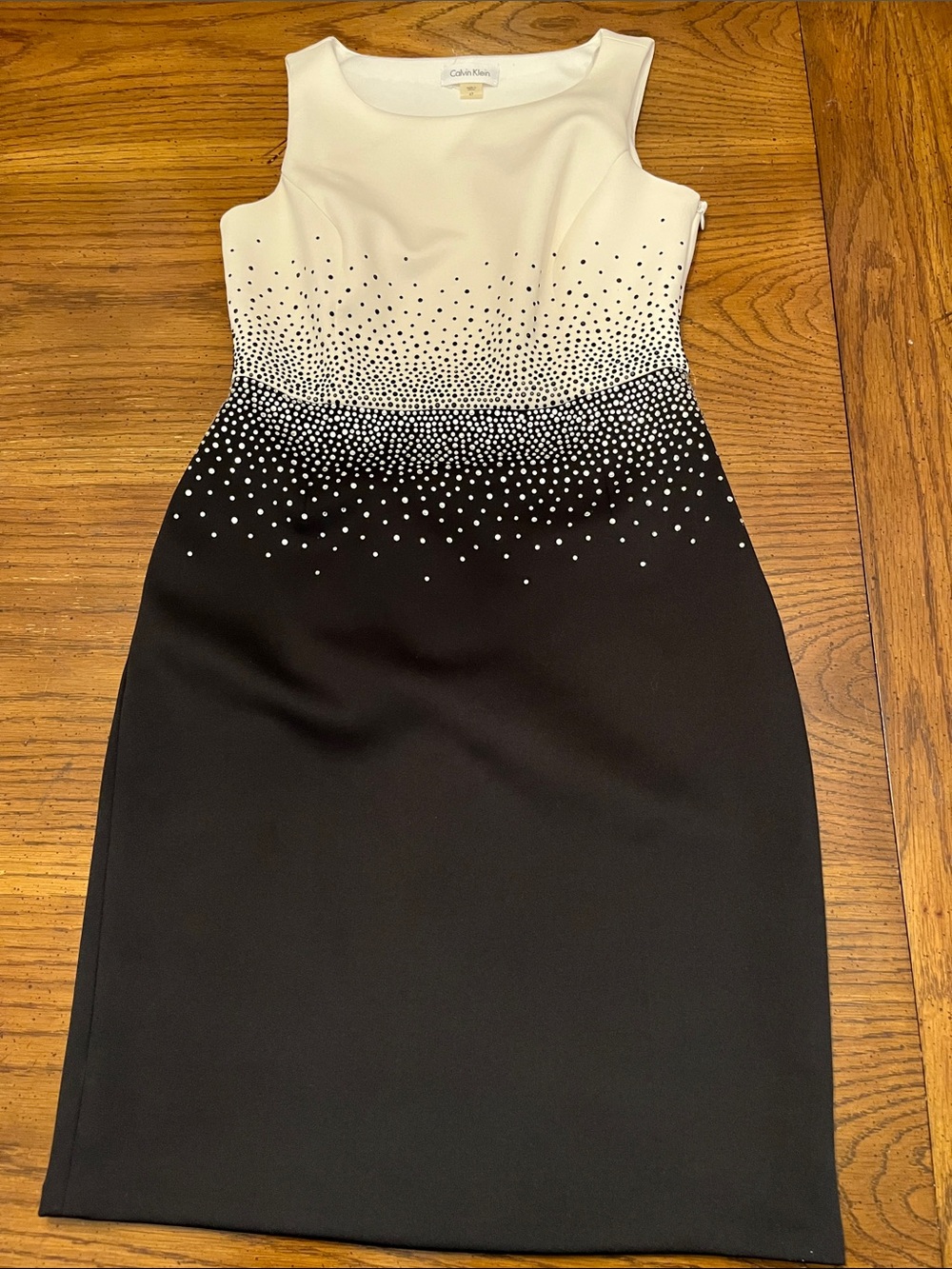 Calvin Klein Bling Colorblock Sheath Dress, size 4P